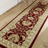 Kendra 45M Red and Gold Traditional Runner Rug - Pendle Village Furniture